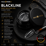 EasyBuilder Gel - clear thick | Blackline premium quality UV Gel | 50g